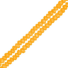 Crystal Lane Rondelle 1.5x2.5mm Opaque Orange 246/Strand