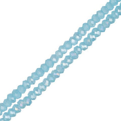 Crystal Lane Rondelle 1.5x2.5mm Opaque Blue AB 246/Strand