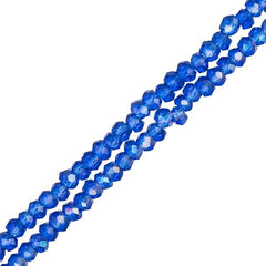 Crystal Lane Rondelle 1.5x2.5mm Transparent Sapphire AB 246/Strand