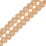 Crystal Lane Rondelle 3x4mm Opaque Cream 110/Strand