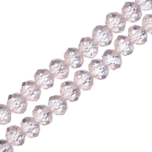 Crystal Lane Rondelle 3x4mm Transparent Pink AB 110/Strand