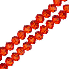 Crystal Lane Rondelle 3x4mm Transparent Red 110/Strand