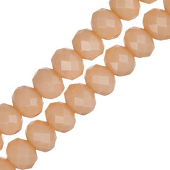 Crystal Lane Rondelle 4x6mm Opaque Cream 78/Strand