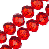 Crystal Lane Rondelle 8x10mm Transparent Red 46/Strand