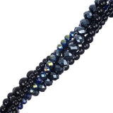 Crystal Lane Twisted Bead Strands Black Tulip