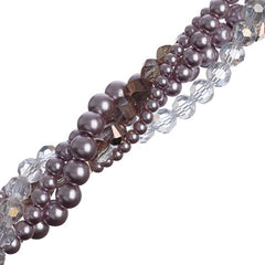 Crystal Lane Twisted Bead Strands Deutzia