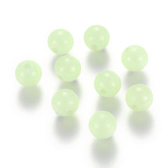 5mm Round Glow In The Dark Plastic Beads 1000/pk