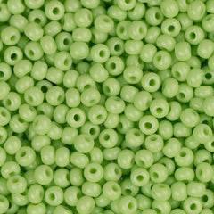 11/0 Czech Seed Beads #34908B Opaque Pale Green 250g