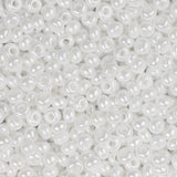 11/0 Czech Seed Beads #35032B Opaque White Luster 250g