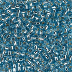 11/0 Delica Bead #0044 Silver Lined Aqua 50g Bag