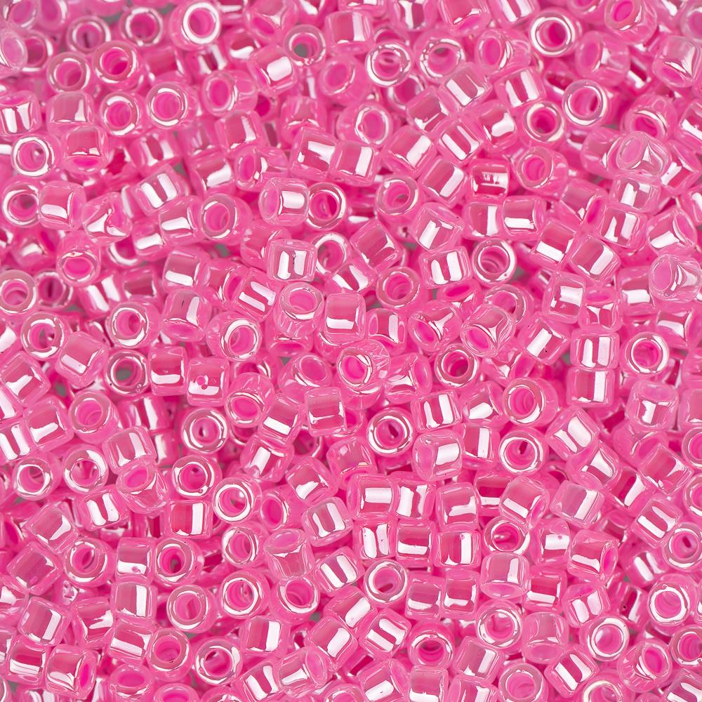 11/0 Delica Bead #0246 Dark Crystal Pink Ceylon Lined 50g Bag