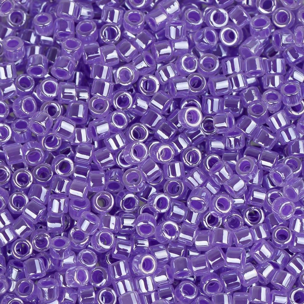 11/0 Delica Bead #0249 Crystal Purple Ceylon Lined 50g Bag