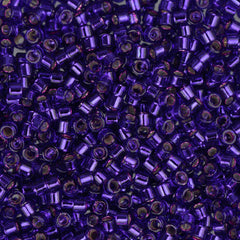 11/0 Delica Bead #0610 Silver Lined Dark Violet 50g Bag