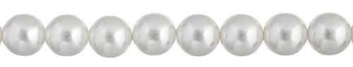 Czech Glass Pearls 4mm White 45/Strand