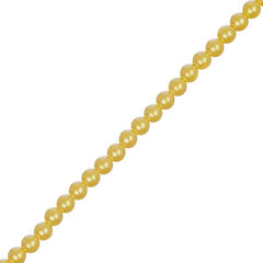 Czech Glass Pearls 4mm Iridescent Yellow 45/Strand