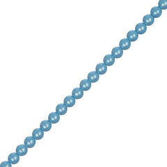 Czech Glass Pearls 4mm Iridescent Aqua 45/Strand