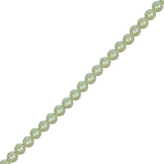 Czech Glass Pearls 4mm Iridescent Light Pea 45/Strand