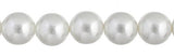 Czech Glass Pearls 6mm White 30/Strand