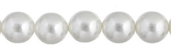 Czech Glass Pearls 6mm White 30/Strand