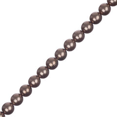 Czech Glass Pearls 6mm Bronze 30/Strand