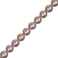 Czech Glass Pearls 8mm Powder Almond 22/Strand