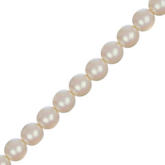 Czech Glass Pearls 8mm Iridescent Light Cream 23/Strand