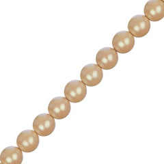 Czech Glass Pearls 8mm Iridescent Dark Cream 23/Strand