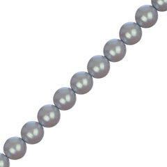 Czech Glass Pearls 8mm Iridescent Grey 23/Strand