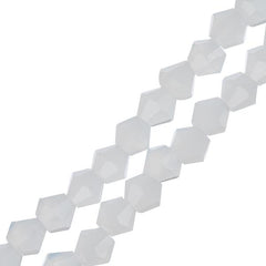 Crystal Lane Bicone 4mm Opaque White 96/Strand