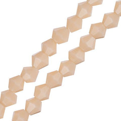 Crystal Lane Bicone 4mm Opaque Cream 96/Strand