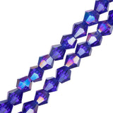 Crystal Lane Bicone 4mm Transparent Sapphire AB 96/Strand