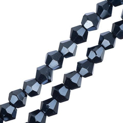 Crystal Lane Bicone 4mm Op Gunmetal Luster 96/Strand