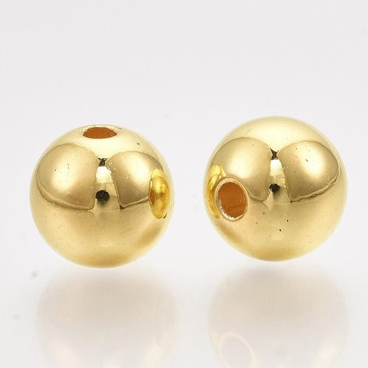 8mm Craft Pearls Metallic Gold 100/pk