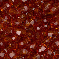 Faceted Beads 6mm Plastic 1080/pk - Tortoise