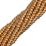 11/0 Czech Seed Beads #35024 Metallic Gold 6 Strand Hank