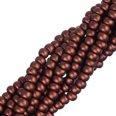 11/0 Czech Seed Beads #35052 Metallic Copper 6 Strand Hank