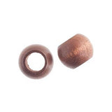 14x11mm Dark Brown Round Wood Beads 10/pk