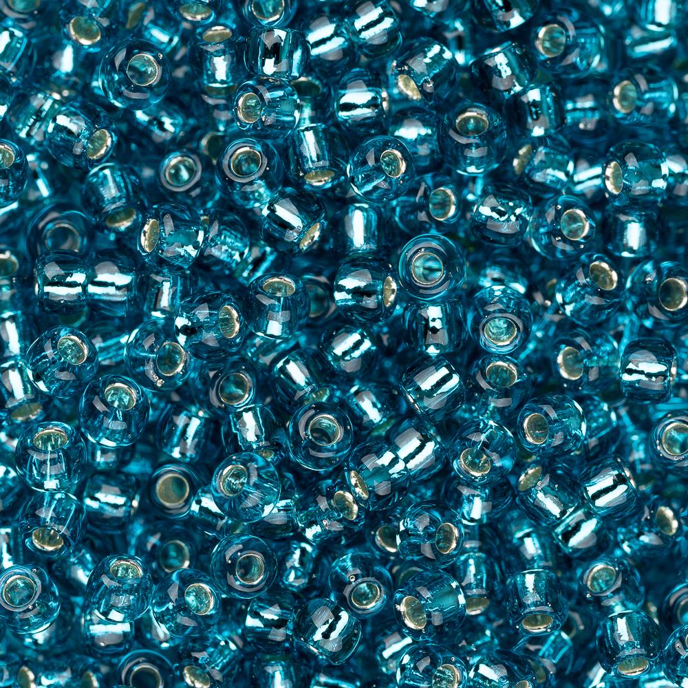 11/0 Toho Seed Beads #23BDAF Silver Lined Light Green Aquamarine 8-9g Vial