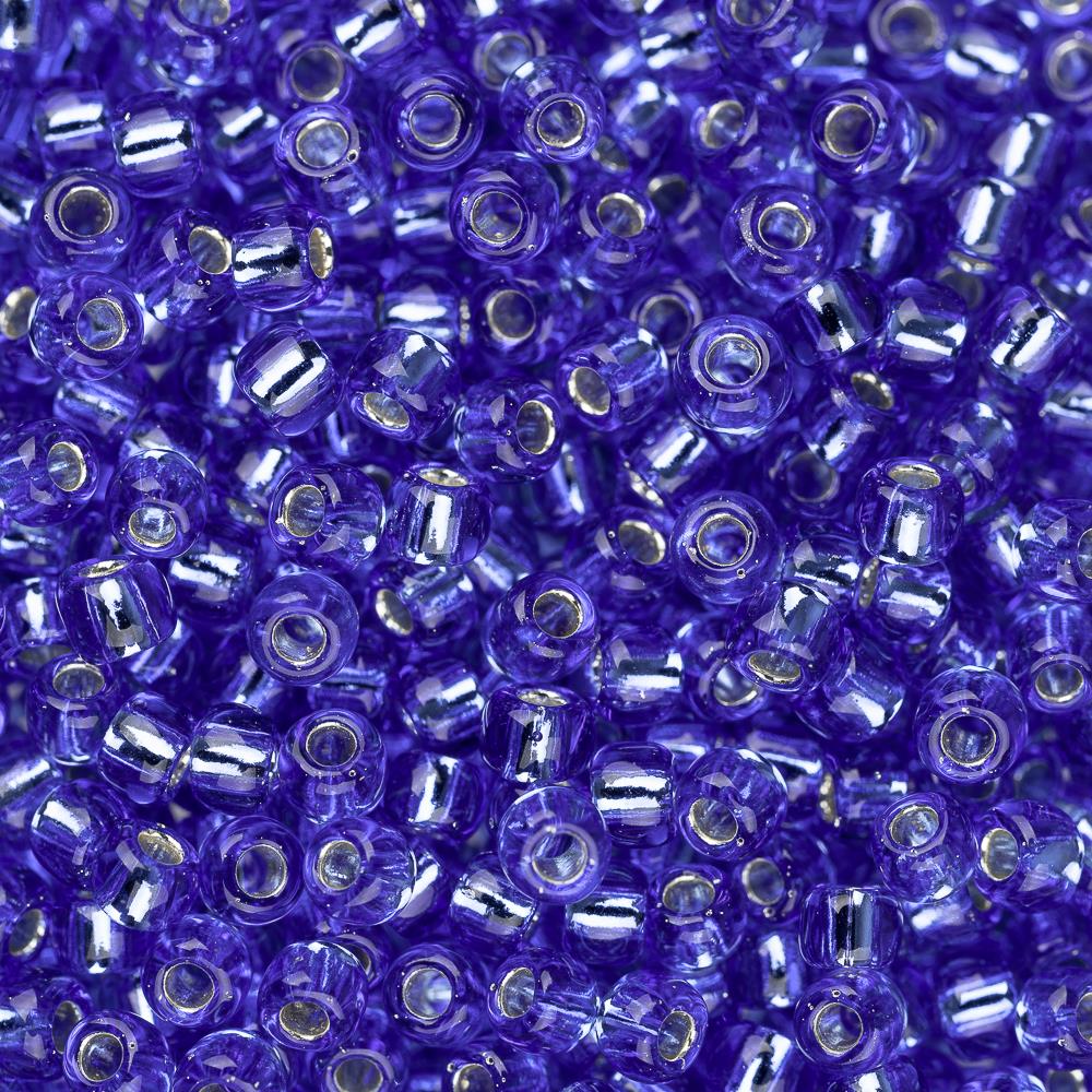 11/0 Toho Seed Beads #35 Silver Lined Sapphire 8-9g Vial