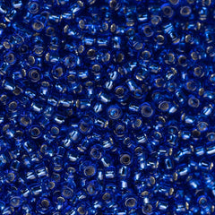 15/0 Toho Seed Beads #28 Silver Lined Cobalt 8-9g Vial