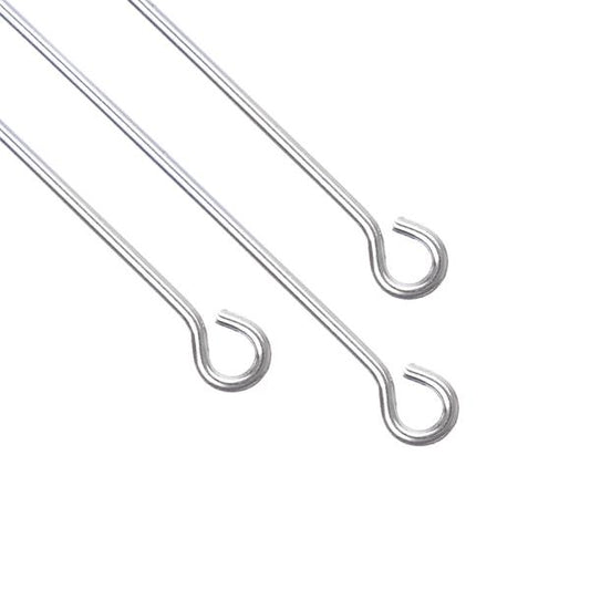 1" (21g) Sterling Silver Eye Pins 5/pk