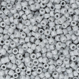 15/0 Toho Seed Beads #53 Opaque Grey 8-9g Vial