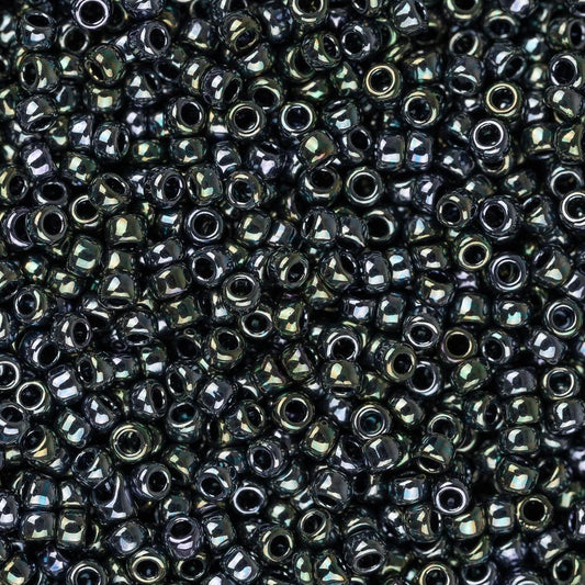 15/0 Toho Seed Beads #89 Metallic Moss 8-9g Vial