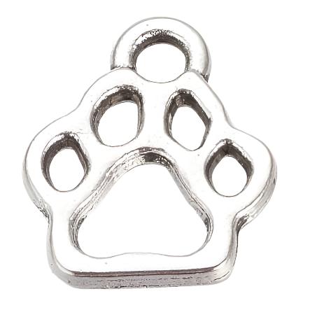 1/2" Dog Paw Charm 5/pk