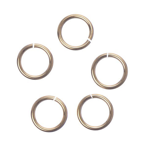 14kt Gold Jump Rings 6mm Round 5/pk – i-Bead Inc.