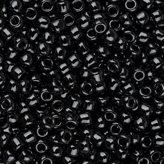 11/0 Toho Seed Beads #49 Opaque Jet Black 250g Bag