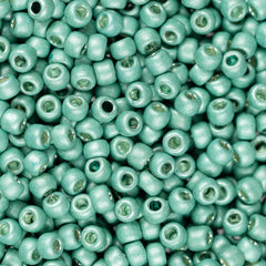 11/0 Toho Seed Beads #561F Galvanized Matte Light Teal 8-9g Vial