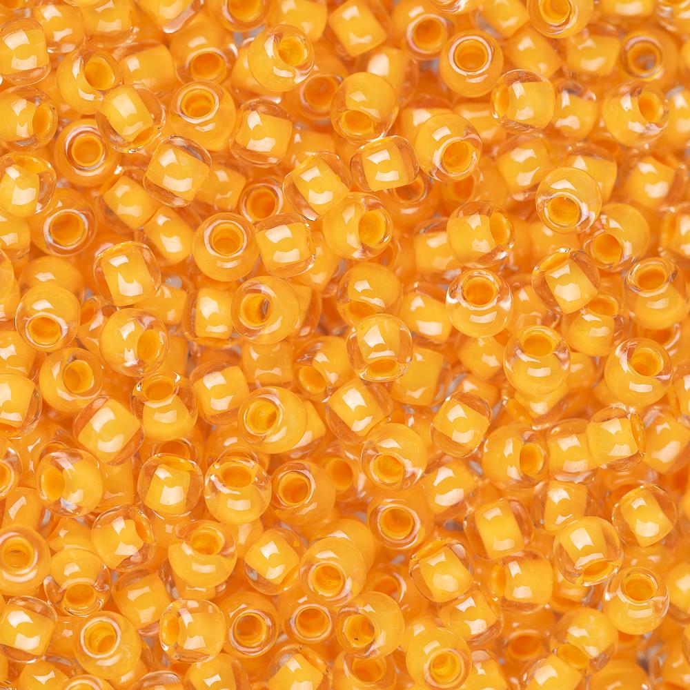 11/0 Toho Seed Beads #962 Peach Lined Crystal 8-9g Vial