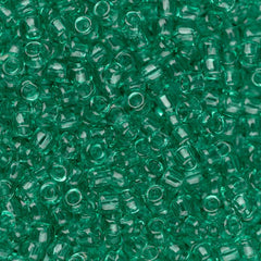 11/0 Toho Seed Beads #72 Transparent Beach Glass Green 8-9g Vial