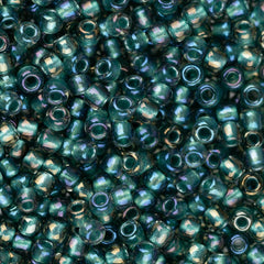 11/0 Toho Seed Beads #270 Prairie Green Lined Crystal 8-9g Vial